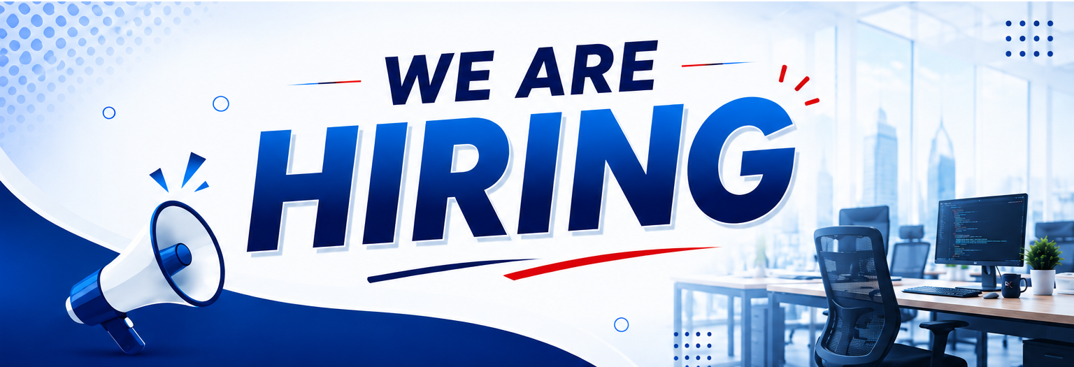 RK Service hiring banner with We Are Hiring message